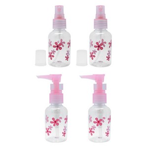 다크니스 스프레이 용기 대 50ml x 2p + 펌프 용기 중 50ml x 2p 세트, 1세트