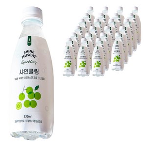 토민 샤인클링 탄산음료, 350ml, 24개