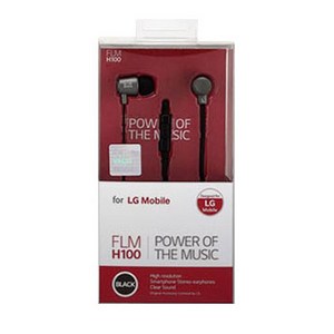 포엘지 커널형 이어폰, FLM-H100, BLACK