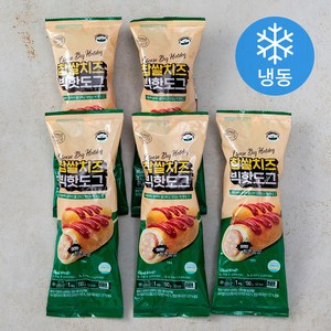 푸딩팩토리 찹쌀치즈 빅핫도그 (냉동), 130g, 5개