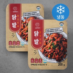 싱글팩토리 참숯 직화 닭발 (냉동), 200g, 2개