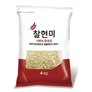 햇사래 찰현미, 4kg, 1개