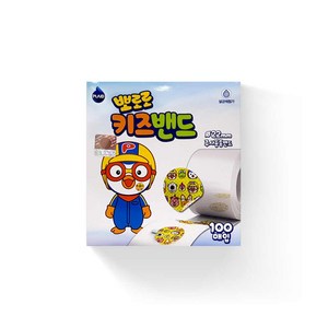 플레이드 뽀로로 키즈밴드 주사용롤밴드 100p, 1개