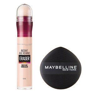 메이블린 뉴욕 에이지 리와인드 쿠션봉 컨실러 6ml + 쿠션 팡팡 퍼프 세트, 페어, 1세트