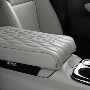 메이튼 차량용 프리미엄 팔걸이쿠션, 그레이, 1개