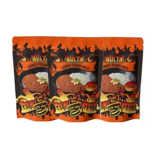 불타 지옥불카레 지옥맛, 180g, 3개