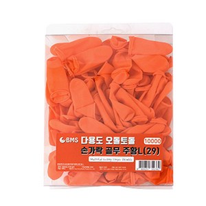 BMS 10000 오돌토돌 다용도 손가락 골무 L 100p, 주황, 1개