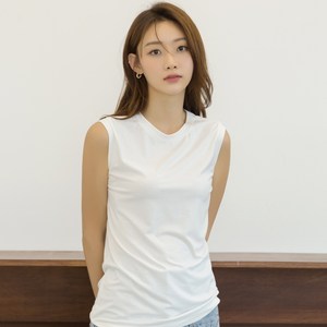 나인 여성용 베이직 슬리브리스 티 R-T-3956