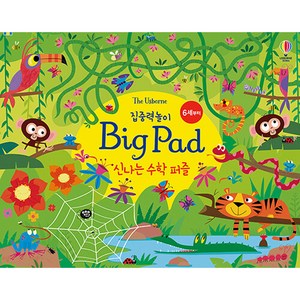 The Usborne 집중력놀이 Big Pad 신나는 수학 퍼즐, 커스틴 롭슨, 어스본코리아, 집중력놀이 Big Pad 시리즈