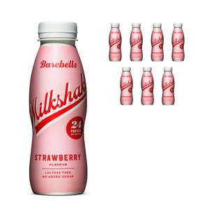 베어벨스 프로틴 밀크쉐이크 딸기향, 330ml, 8개