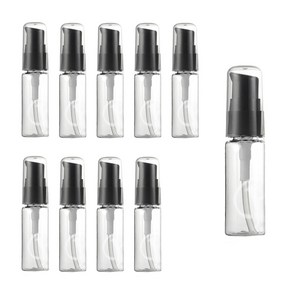 화장품 펌프용기 20ml, 검정, 10개