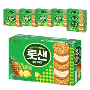 롯데웰푸드 롯데제과 롯데샌드 파인애플, 12개, 315g