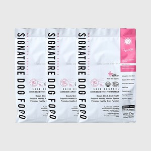 마이펫닥터 전연령용 강아지 시그니쳐 스킨컨트롤 유기농 70%이상 건식사료, 오리, 2kg, 3개