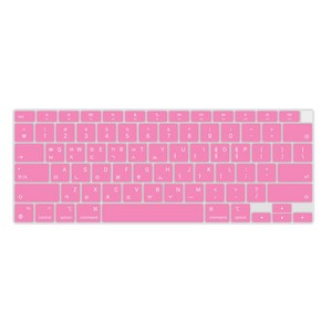 카라스 LG 그램15 울트라PC 울트라기어 15ZD990 노트북 칼라 글자키스킨, 핑크, 1개
