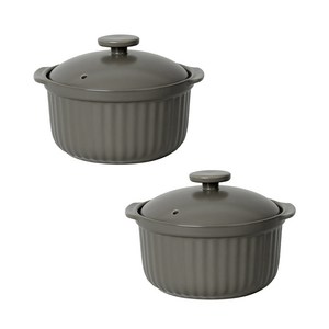 쓰임 마일드 매트 계란찜기 모카, 가로 154mm x 높이 105mm x 지름 135mm, 2개