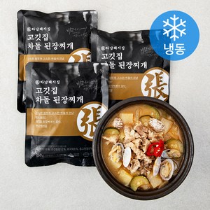 하남돼지집 고깃집 차돌 된장찌개 (냉동), 3개, 250g