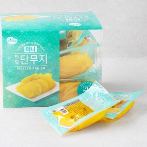 맑은물에 미니 반달 단무지, 70g, 20개입