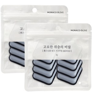모나코올리브 층간 소음방지 무빙슬라이더 고요한 위층의 비밀 패드 사각 30 8p, 2개, 그레이