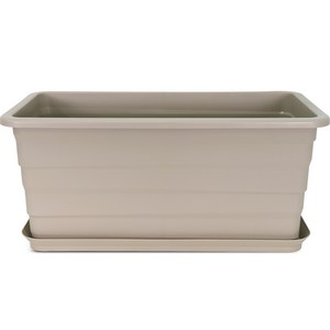 다용도 모던박스 800 화분 + 받침 세트, 진베이지