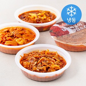한끼의품격 한품 안주 A 오돌뼈 덮밥소스 210g + 치즈불닭 210g + 김치짜글이 200g 세트 (냉동), 620g, 1세트