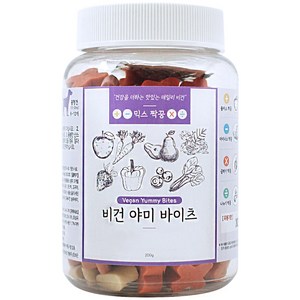 국개대표 비건 야미 바이츠 믹스 짝꿍 강아지 간식, 200g, 1개