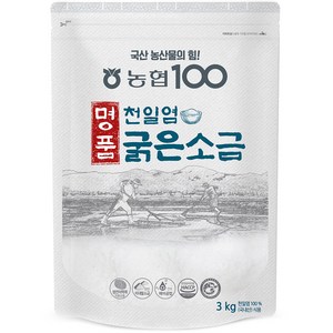 명품천일염 굵은소금, 1개, 3kg