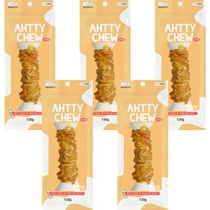 강아지 아띠츄 치킨우유껌 특대형 130g, 치킨 + 우유 혼합맛, 5개