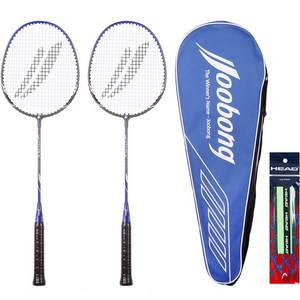 주봉 배드민턴 라켓 2p 헤드울트라그립 1개입 색상랜덤, J-MAX 100(라켓), 1세트