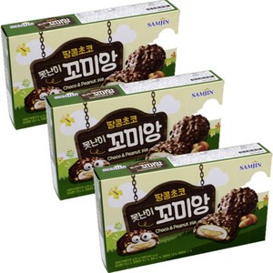 삼진식품 땅콩초코 못난이 꼬미앙 파이 6p, 216g, 3개