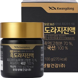 광동맑은365 흑도라지진액, 100g, 1개입, 1개