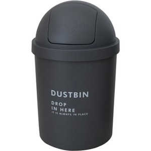 마이스타일 원형 푸쉬휴지통 6.5L, 그레이