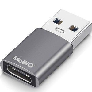 모비큐 A 타입 USB 3.2 to C타입 변환 OTG 10Gbps 고속 젠더 스페이스 그레이, EM-ATCP1P