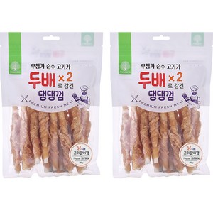 더내추럴 강아지 두배 고기많은 댕댕껌 스틱 14p, 치킨, 210g, 2개