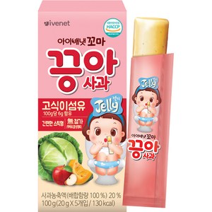 아이배냇 꼬마 끙아젤리 사과, 1개, 사과맛