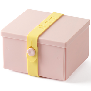 Uhmm 음박스 덴마크 도시락통 No 2 4, Pink(Box), Citrus(Strap), 1개