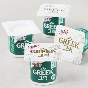 요플레 그릭 달지 않은 플레인 4개입, 320g, 1개