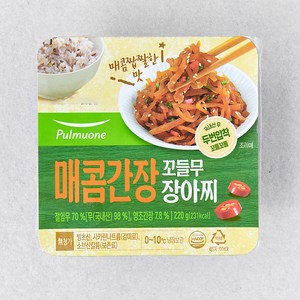 풀무원 매콤간장 꼬들무 장아찌, 220g, 1개