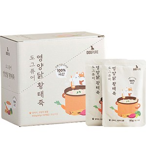 도그퓨어 강아지 고양이 영양닭 황태죽 85g x 10p, 닭고기, 850g, 1개