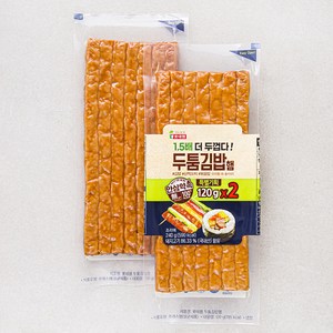 롯데햄 두툼 김밥햄, 120g, 2개