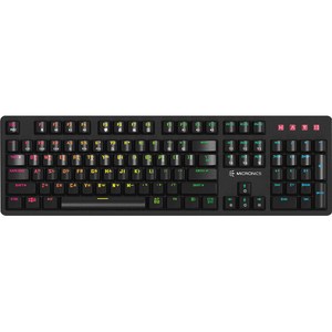 마이크로닉스 MANIC 게이밍 기계식 키보드 적축, 일반형, 블랙, EX580L