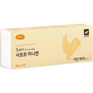 동원아르르 강아지 사르르 미니캔 독 30g 6p, 치킨, 180g, 1개