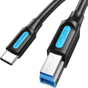 벤션 C타입 to USB 3.0 B CM BM 고속케이블, 1개, 1m