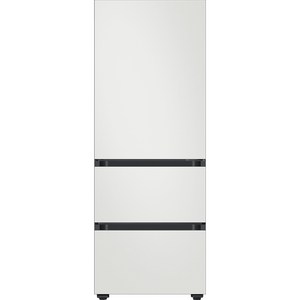 삼성전자 BESPOKE 김치플러스 3도어 키친핏 냉장고 313L 방문설치, 코타 화이트, RQ33C74C301