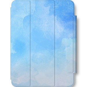 마그네틱 보호 수채화 태블릿PC 케이스, 아이스블루