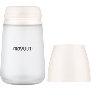 모윰 프리미엄 실리콘 노꼭지 젖병, 핑크베이지, 260ml, 1개