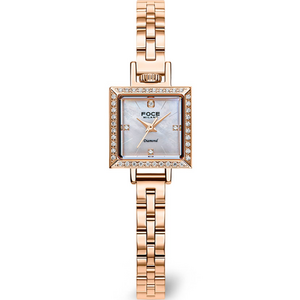 포체레이디 여성용 스퀘어 메탈시계 FM1912