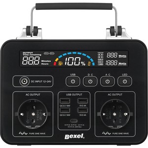 벡셀 캠핑 낚시 휴대용 파워뱅크 리튬이온 배터리 220V 올인원 블랙 BPB-550W, 1개입, 1개