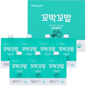 꼬박꼬밥 식사대용 민트초코 맛 한끼 쉐이크, 40g, 7개