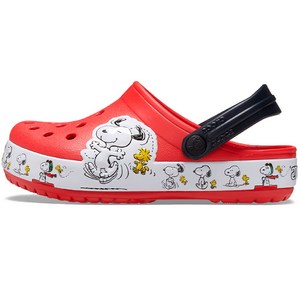 크록스 아동용 FunLab Snoopy Woodstock Clog T 샌들