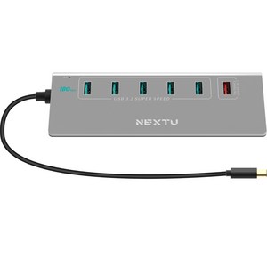 넥스트유 USB3.2 GEN2 C타입 8포트 충전 겸용 허브 NEXT-336G2-10G, 혼합색상, 1개